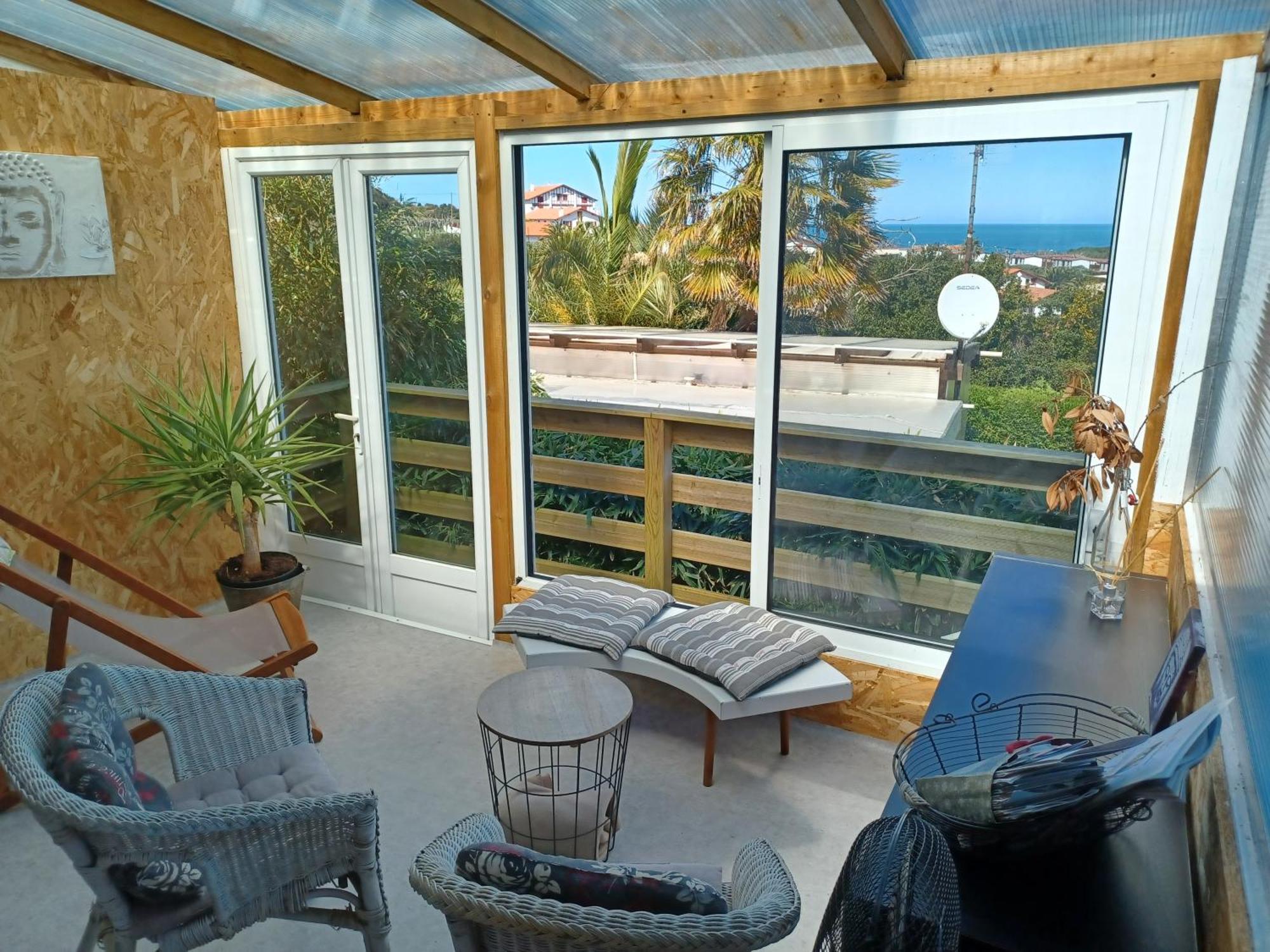 Mobil-Home Vue Ocean/400 M De La Plage A Saint Jean De Luz Bagian luar foto